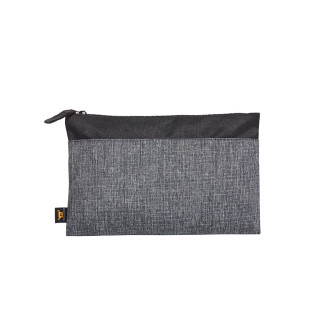 HALFAR® Reißverschluss-Tasche ELEGANCE, schwarz-grau meliert