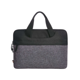 HALFAR® Laptop-Mappe ELEGANCE, schwarz-grau meliert