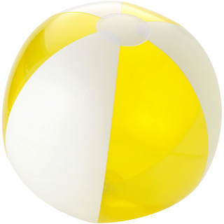 Bondi solider und transparenter Wasserball, gelb / weiss