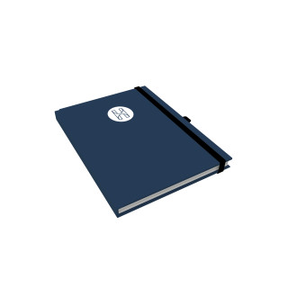 Schreibblock DIN A5 mit Hardcover, 4-farbig, Offsetdruck (Umschlag), 1-farbig, Offsetdruck (Inhalt, beidseitig)