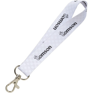 Mini Sublimation Schlüsselband, weiß, 15mm