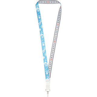 Isla 1-Meter-Lanyard mit Sublimation mit Sicherheitsverschluss, beige