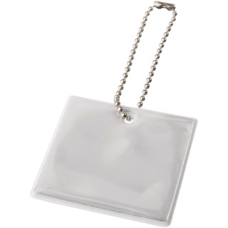 RFX™ H-16 Reflektierender Anhänger, quadratisch, weiß