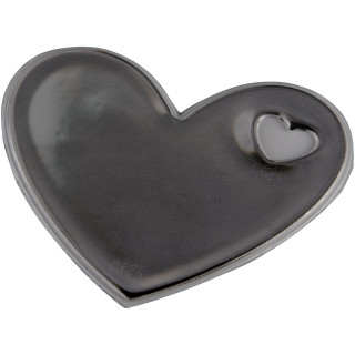 RFX™ S-12 Reflektierender Herz PVC-Aufkleber M, weiß