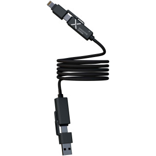 SCX.design C59 100 W magnetisches Silikon Ladekabel, schwarz