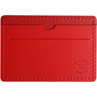Citizen Green Tintin Kartenetui aus recyceltem Leder, rot