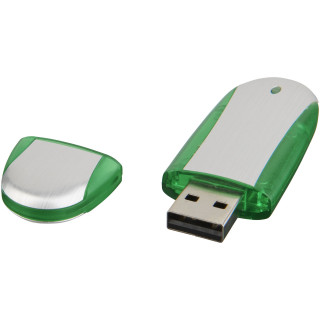Memo USB-Stick, apfelgrün, silber, 4GB