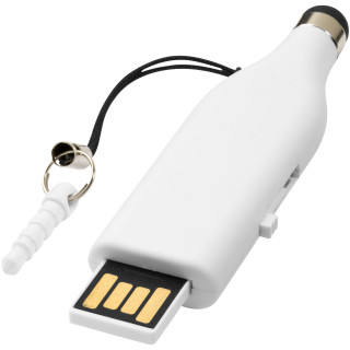 Stylus USB-Stick, weiss, 1GB