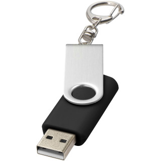 Rotate mit Schlüsselanhänger USB-Stick, schwarz, 1GB