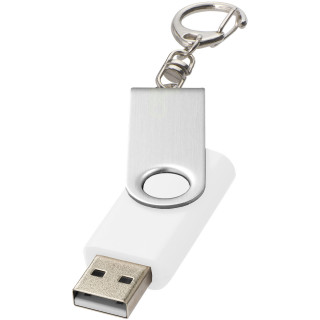 Rotate mit Schlüsselanhänger USB-Stick, weiss, 1GB