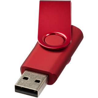 Rotate Metallic USB-Stick, rot, 1GB