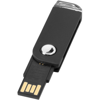 Swivel Rectangular USB-Stick, schwarz, 1GB