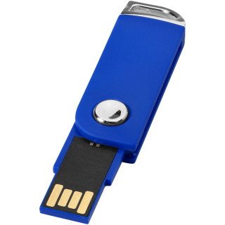 Swivel Rectangular USB-Stick, blau, 1GB