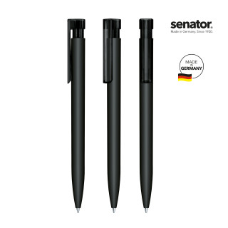 senator Liberty Soft Touch Druckkugelschreiber, schwarz