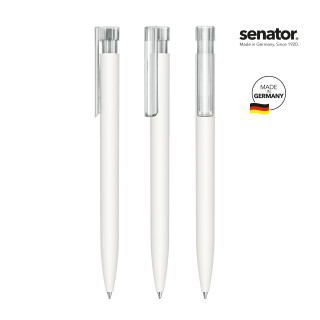 senator Liberty Soft Touch Druckkugelschreiber, weiß