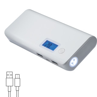Powerbank 10.000 mAh RUBEN, weiss