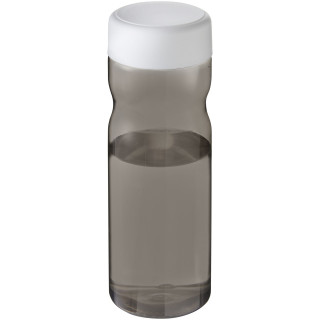 H2O Active® Base Tritan™ 650-ml-Sportflasche mit Drehdeckel, kohle / weiss