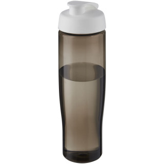 H2O Active® Eco Tempo 700 ml Sportflasche mit Klappdeckel, weiss / kohle