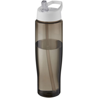 H2O Active® Eco Tempo 700 ml Sportflasche mit Ausgussdeckel, weiss / kohle