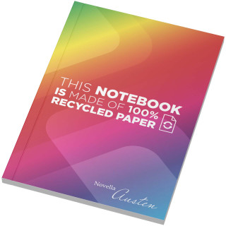 Novella Austen A6 recyceltes Softcover Notizbuch – 50 Blatt, weiß