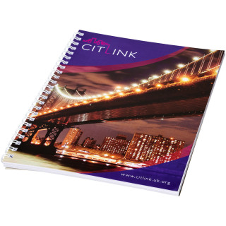Desk-Mate® A4 Notizbuch mit Spiralbindung, weiss, 50 pages
