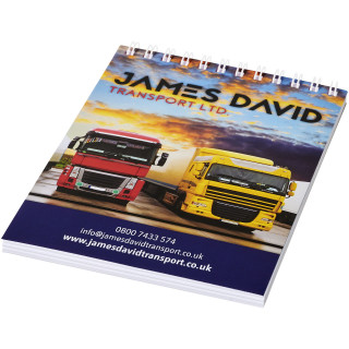 Desk-Mate® A6 Notizbuch mit Spiralbindung, weiss, 50 pages