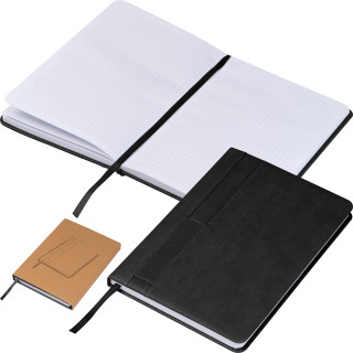 Notizbuch mit Steckfach A5, schwarz