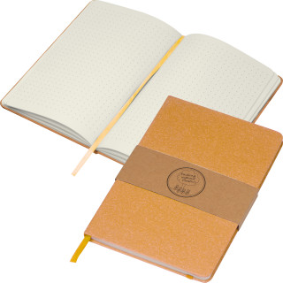 A5 Notizbuch mit gepunkteten Seiten AGNESE, braun