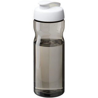 H2O Active® Eco Base 650 ml Sportflasche mit Klappdeckel, weiß, kohle