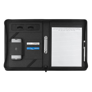 Blackmaxx® Executive Business Portfolio "MaxiZip4", schwarz