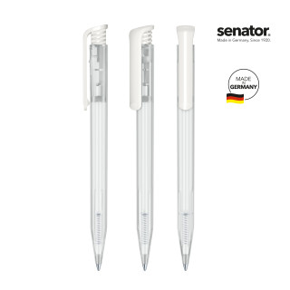 senator Super Hit Frosted Druckkugelschreiber, weiß