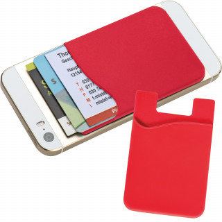 Kartenhalter für Smartphones zum Aufkleben , rot