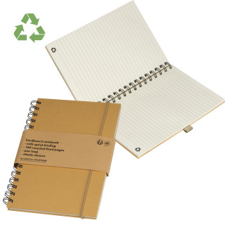 Notizbuch aus Karton, beige