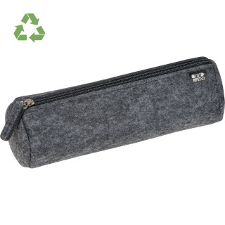 Stiftemäppchen aus recyceltem Filz WALERIAN, anthrazit