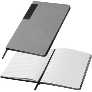 A5 Notizbuch mit farbigem Schnitt EVAN, schwarz