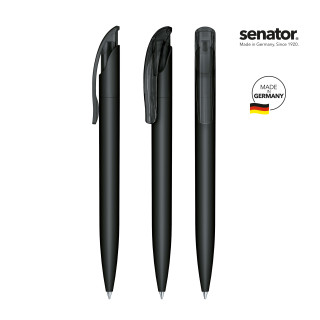 senator Challenger Soft Touch Druckkugelschreiber, schwarz