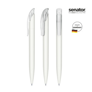 senator® Challenger Soft Touch Druckkugelschreiber, weiß