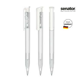 senator Super Hit Clear Druckkugelschreiber, weiß