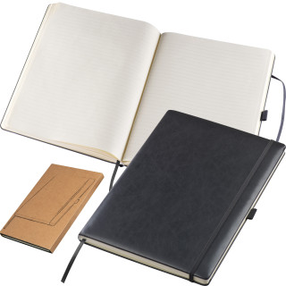 A4 Notizbuch liniert mit Gummibandverschluss