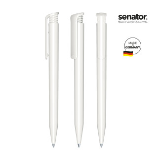 senator Super Hit Polished Druckkugelschreiber, weiß