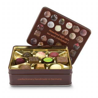 Geschenkartikel / Präsentartikel: Schokoladenauswahl - Pralinendose mit 125 g