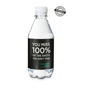 330 ml PromoWater - Mineralwasser, mit Kohlensäure, Hergestellt in Deutschland - Folien-Etikett