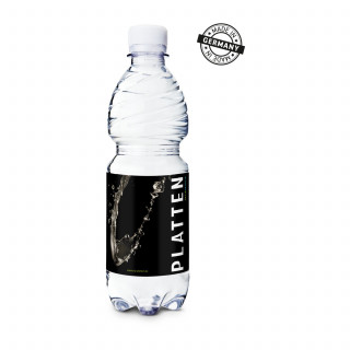 500 ml PromoWater - Mineralwasser mit Kohlensäure, Hergestellt in Deutschland - Folien-Etikett