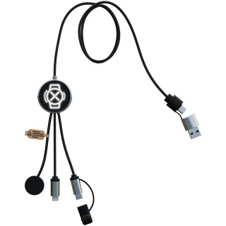 SCX.design C34 7 in 1 Ladekabel für Smartwatches, schwarz