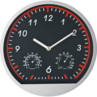 Wanduhr Bago, rot
