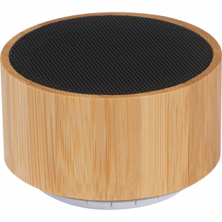 Bluetooth Lautsprecher mit Bambusummantelung, beige