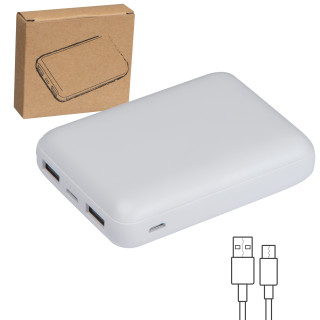 Powerbank 10.000 mAh, weiss