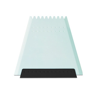 Trapez-Eiskratzer, Vollfarben, weiß