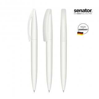 senator Bridge Soft Touch Drehkugelschreiber, weiß