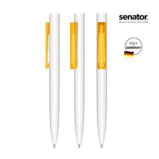 senator Headliner Polished Basic Drehkugelschreiber, weiß, gelb